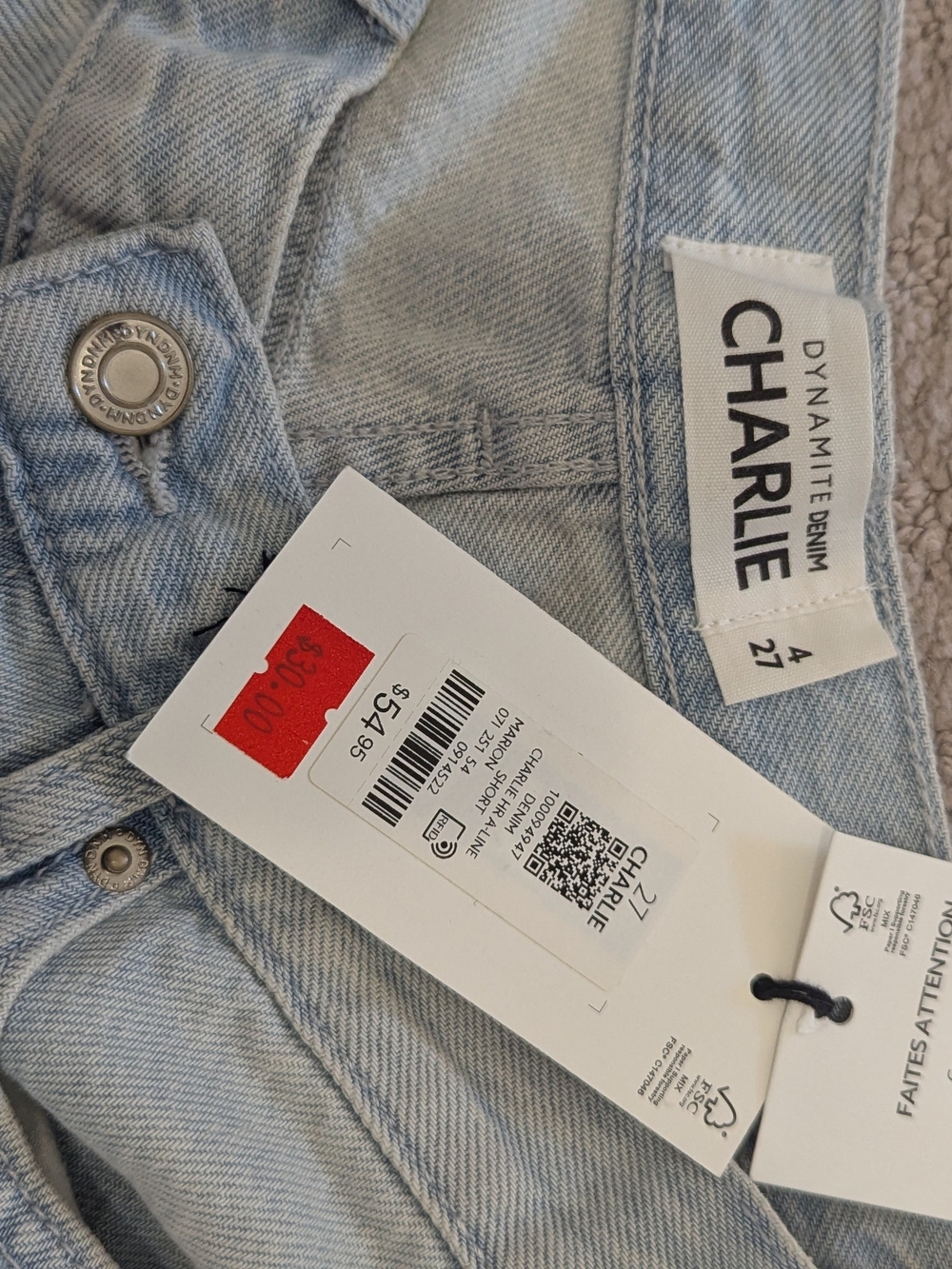 Dynamite Charlie High-Rise Shorts - Picture 4 of 7